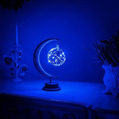 Enchanting 3D LED Moon Sepak Takraw Night Lamp - Perfect Christmas Decoration & Bedside Light