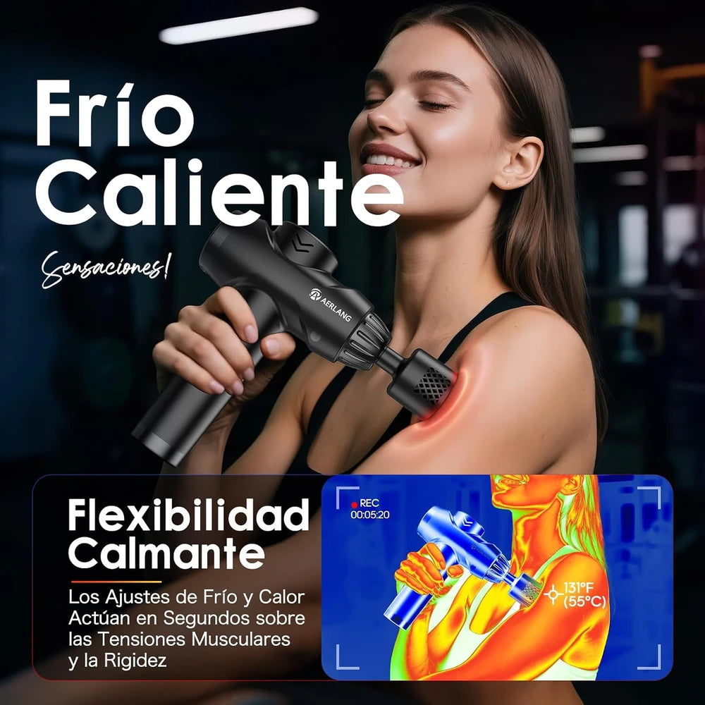 Aerlang Pistola de Masaje de Calor y Frío