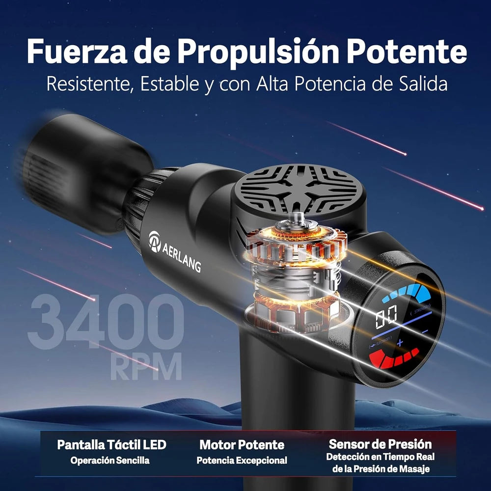 Aerlang Pistola de Masaje de Calor y Frío