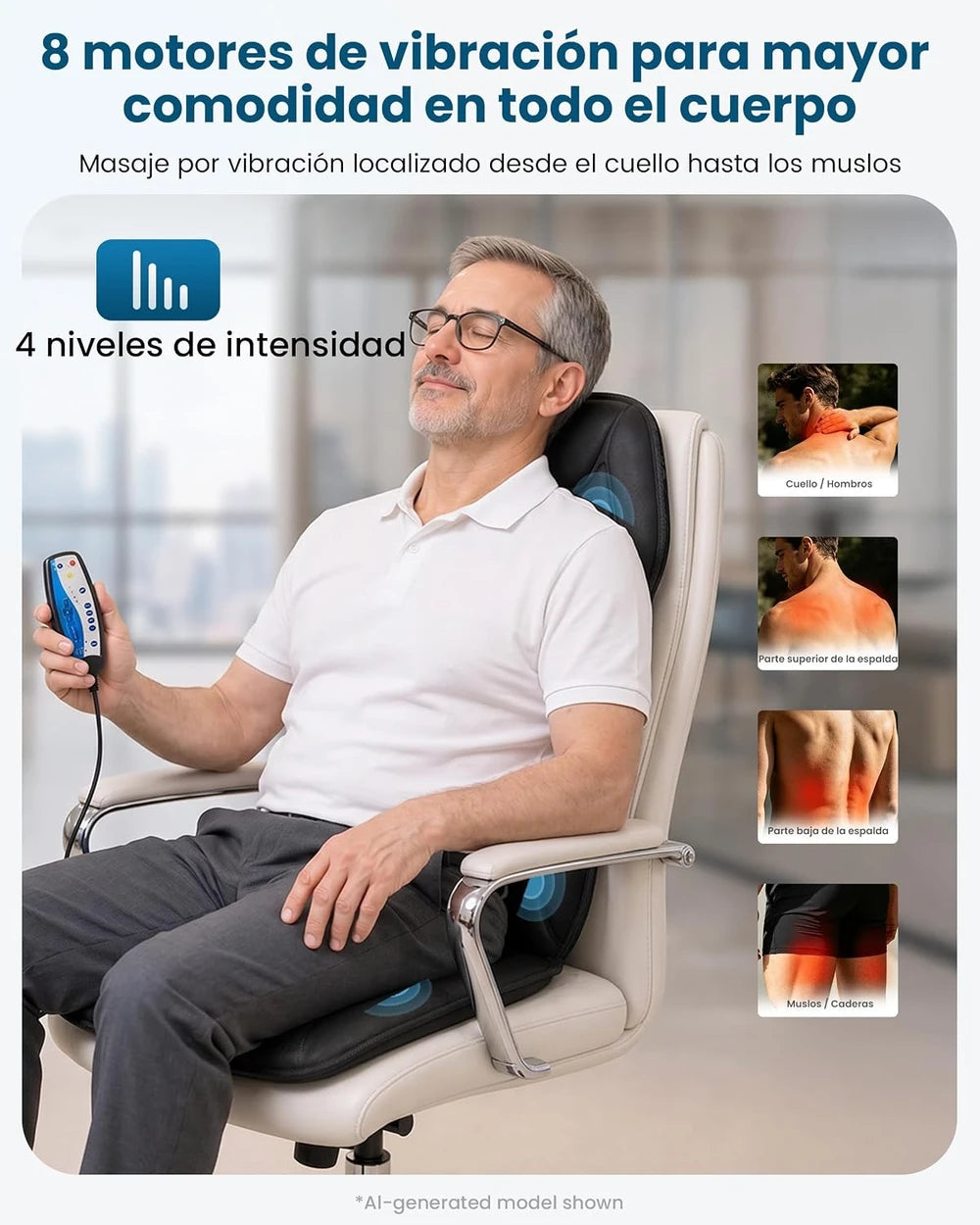 Comfier Cojín Masajeador de Asiento con Calor