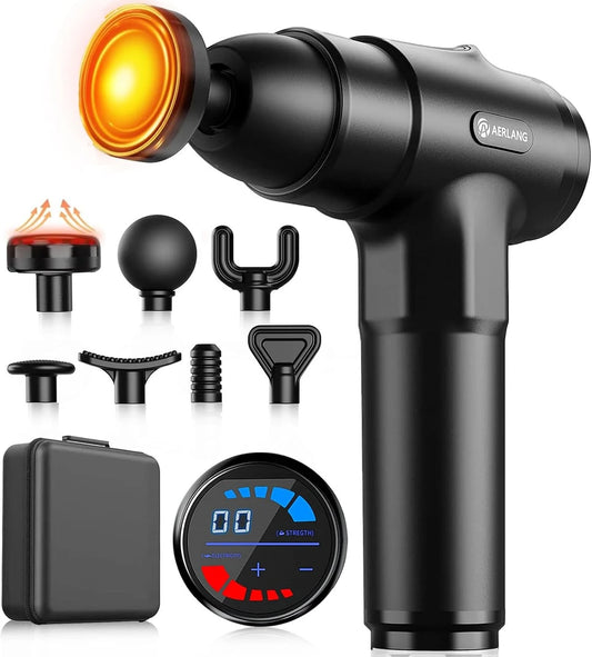 Pistola de Masaje Muscular con Calor Aerlang