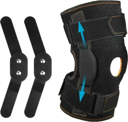 Rodillera Deportiva Ajustable con Bisagras