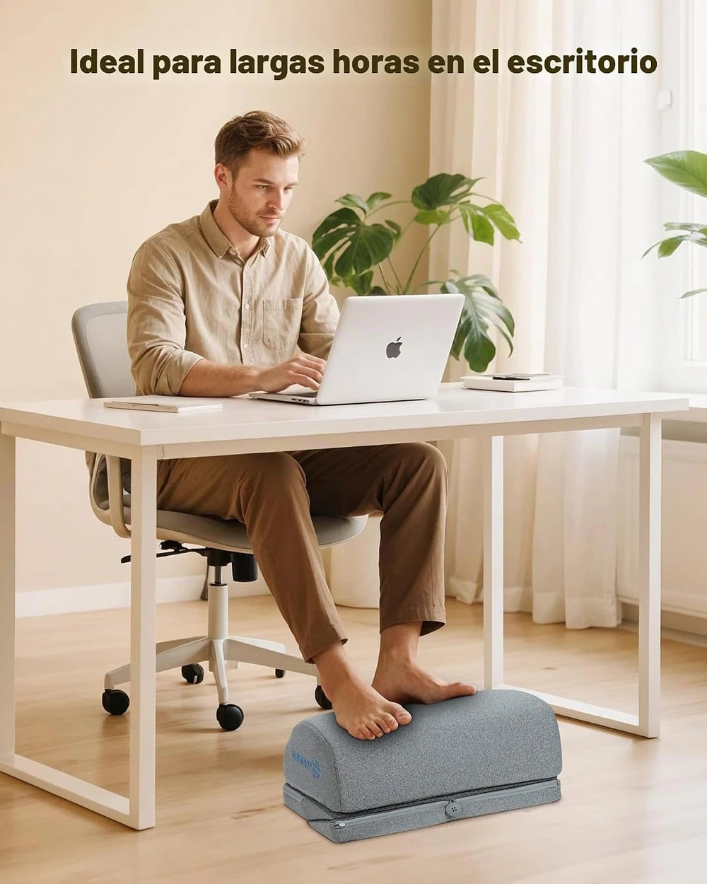 Reposapiés Ergonómico con Masaje y Calor