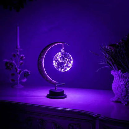 Enchanting 3D LED Moon Sepak Takraw Night Lamp - Perfect Christmas Decoration & Bedside Light